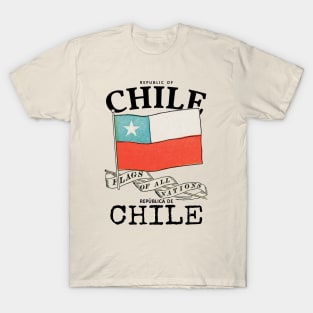 Vintage Chile Country Flag T-Shirt